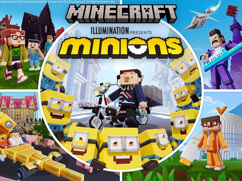 Minions x Minecraft DLC now available in Minecraft Marketplace Minions x Minecraft DLC now available in Minecraft Marketplace