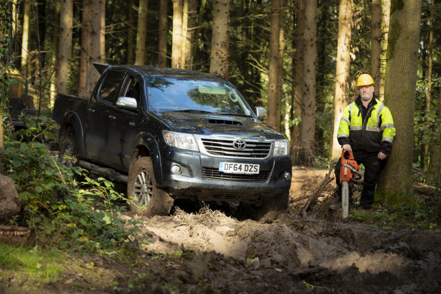 Karl Eaves and his forestry Hilux Karl Eaves and his forestry Hilux
