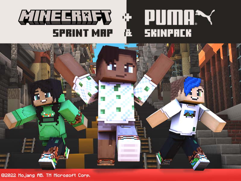 New Minecraft x PUMA DLC now available along with apparel and footwear New Minecraft x PUMA DLC now available along with apparel and footwear