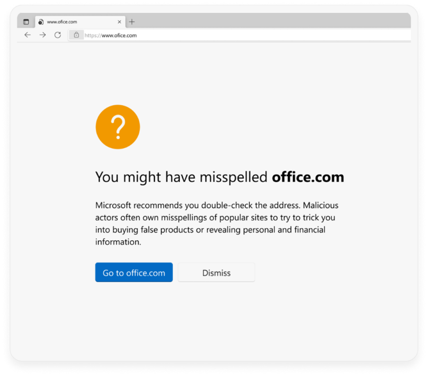 Website typo protection defends against fraud including phishing, malware, and other scams Website typo protection defends against fraud including phishing, malware, and other scams