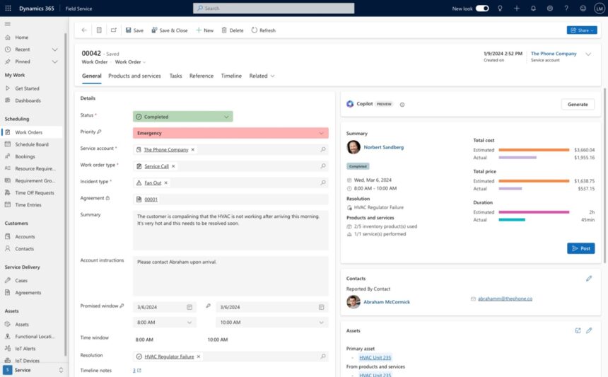 Introducing the new Work Order Experience in Dynamics 365 Field Service Introducing the new Work Order Experience in Dynamics 365 Field Service