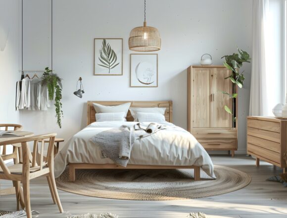 Scandinavian interior design | In 2025, expect to see flatpack furniture that incorporates light woods like birch and ash, paired with soft pastels or earthy tones. 