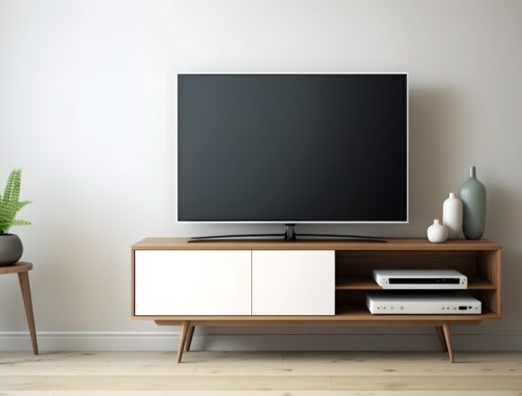Transform your living room with a flatpack TV unit or stand that offers functionality and visual sophistication.