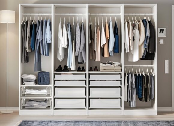Flatpack wardrobes combine sleek designs with customisable storage options that make decluttering a dream. 